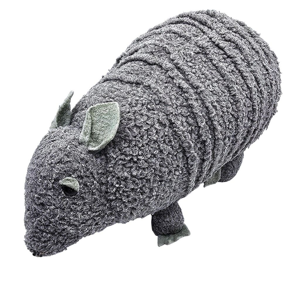 Vintage 1980 R Dakin Armadillo Plush 12" Rare Textured Gray Stuffed Animal Korea